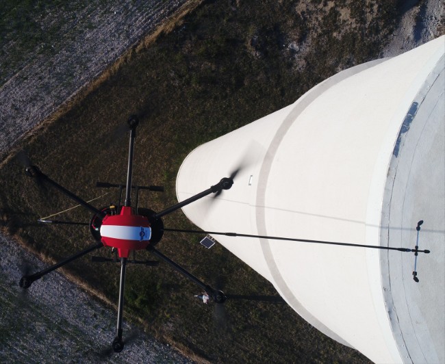 Nettoyage par drone